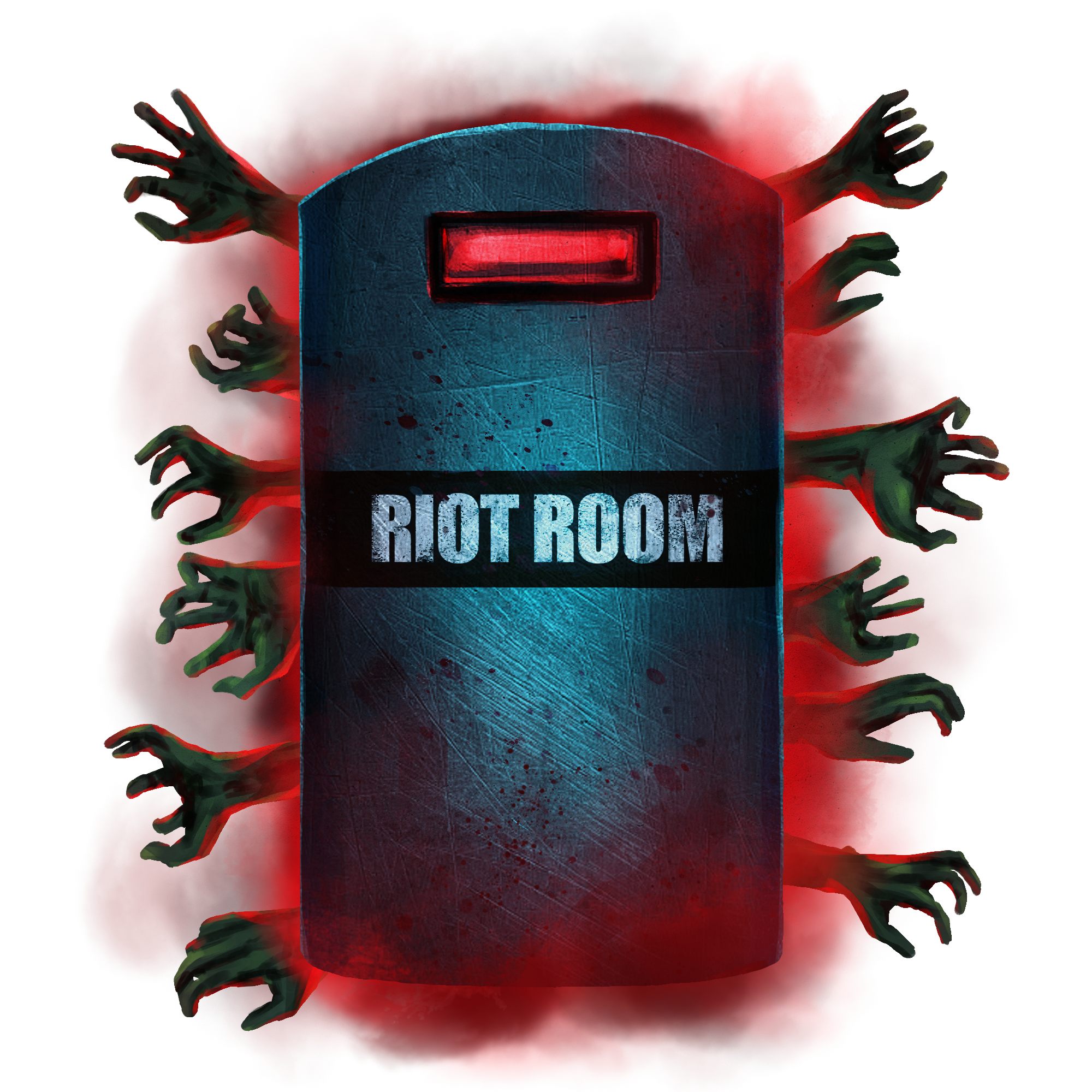 Riot Smash Room tombstone artwork