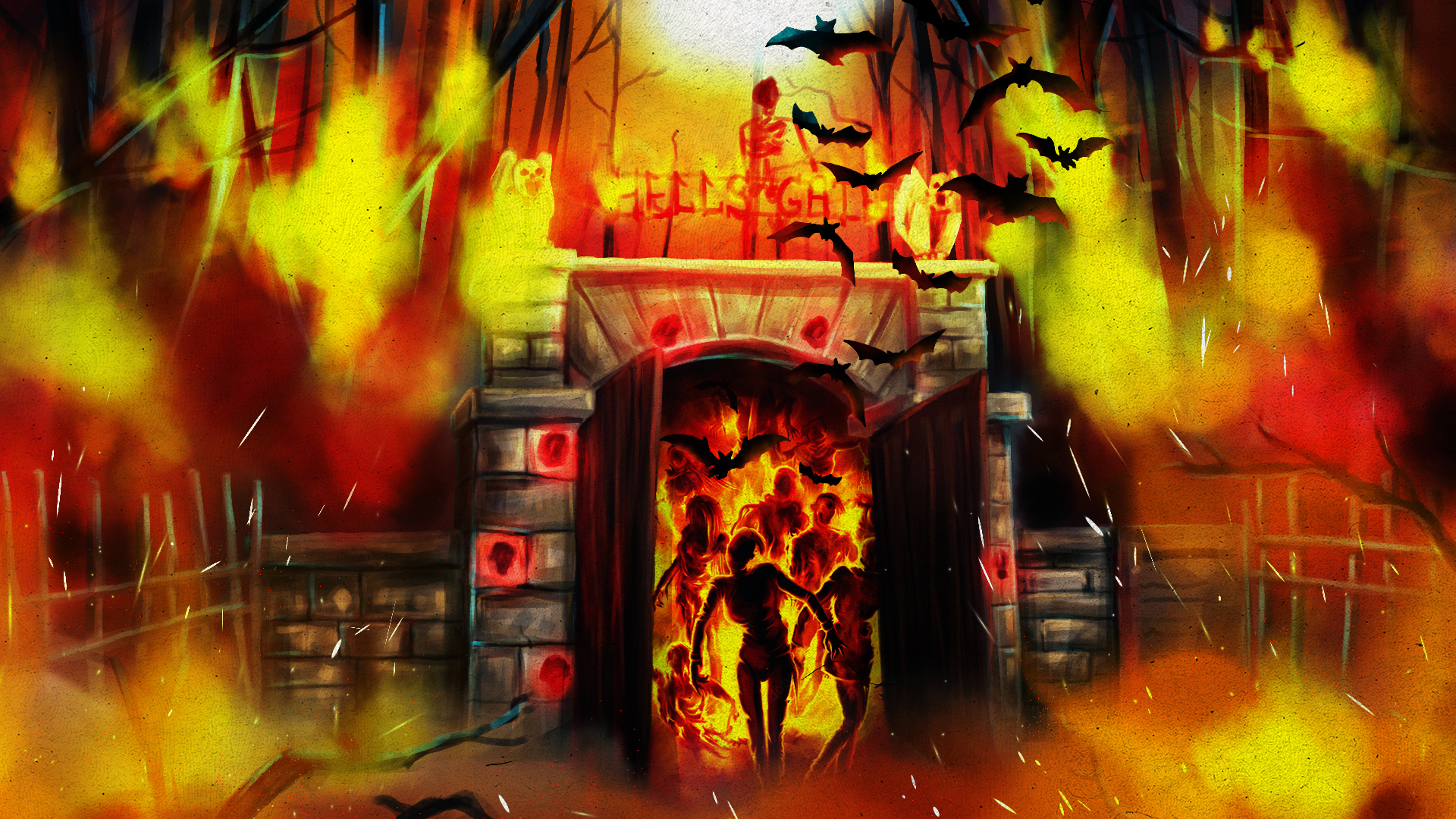 Official Hells Gate entrance illustration